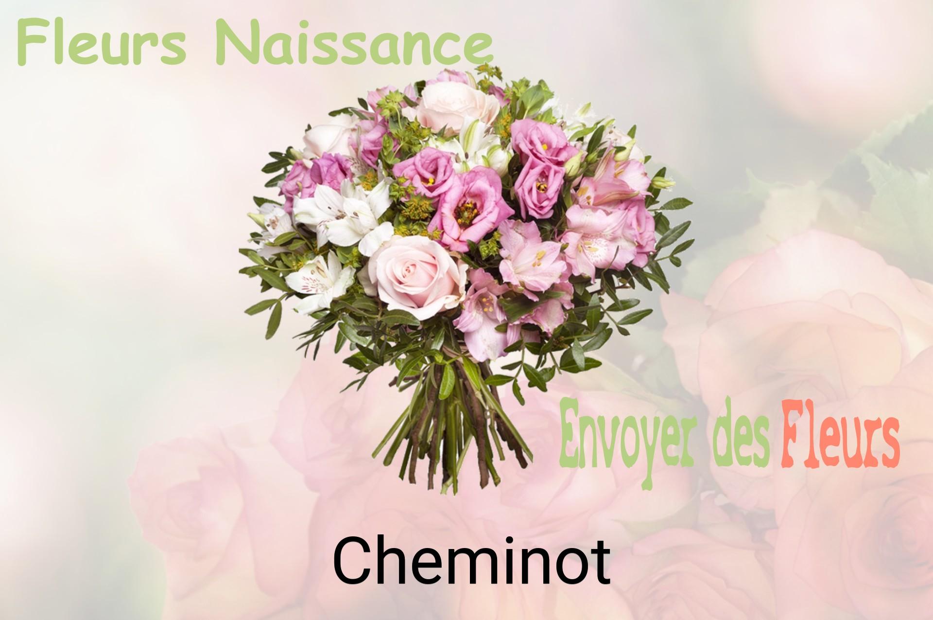 Bouquet de fleurs de naissance livré à Cheminot